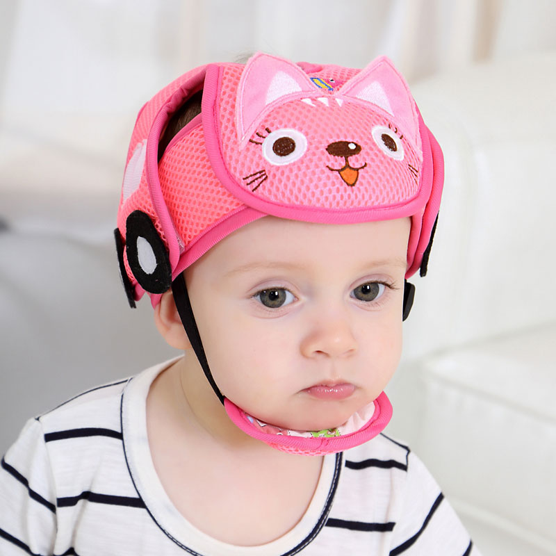 Baby anti-fall head hat God Ware Kid Crashworthy Hat Summer Breathable Baby Learn Walking Child Safety Gait Mat