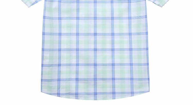 Balla Balla Boys Summer 2019 Mới Cotton Áo sơ mi ngắn tay Big Boy Kẻ sọc Ve áo mỏng - Áo sơ mi áo bé trai