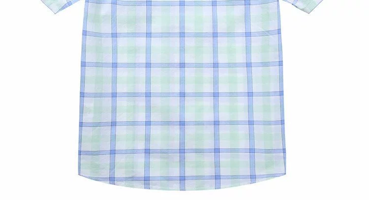 Balla Balla Boys Summer 2019 Mới Cotton Áo sơ mi ngắn tay Big Boy Kẻ sọc Ve áo mỏng - Áo sơ mi áo cho bé gái