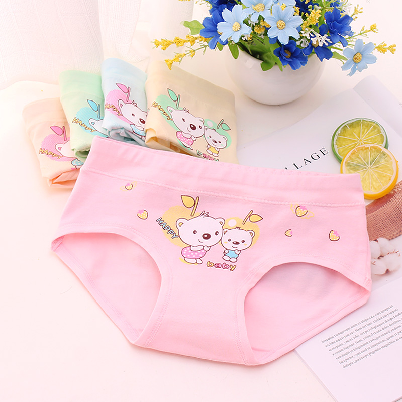 children's underwear girls pure cotton boxer little girl triangle four corners 9 shorts 12 big boys 13 girls baby 15 years old