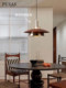 Bauhaus Retractable Adjustable Ufo Vintage Restaurant Chandelier Movable Designer Bar Simple Round Lighting Fixture