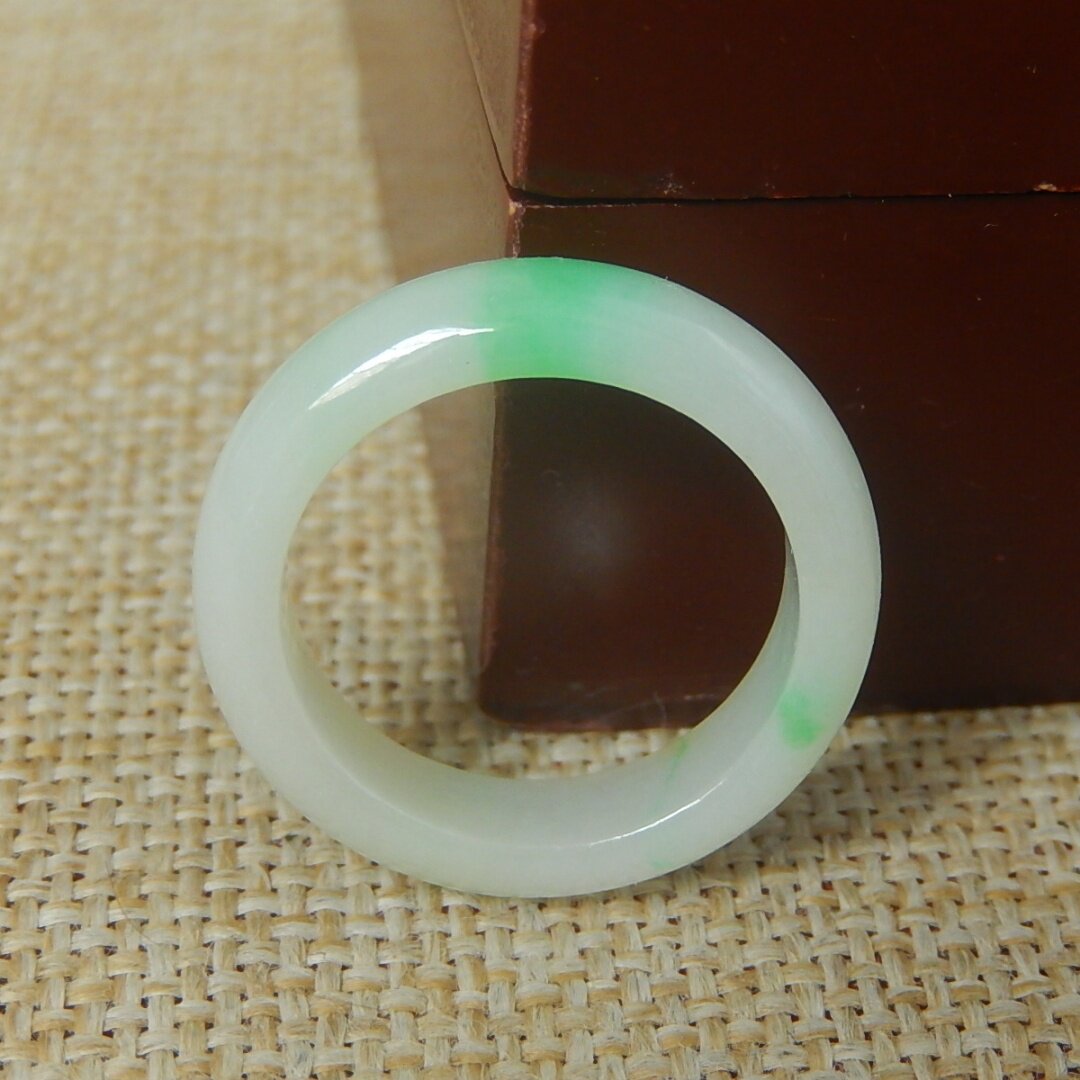 Authentic Burmese natural grade A jade green ring