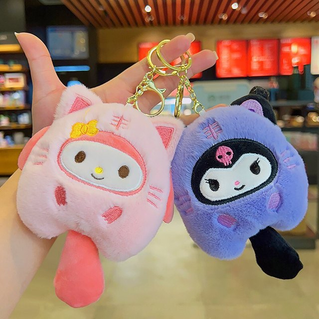 Disguised dinosaur Sanrio super cute boutique rabbit velvet pendant for male and women girls gift bag gift bag pendant plush toy