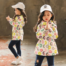 7 girls windbreaker coat spring dress 4 four five six seven 6 to 8 80 90 years old primary school girl foreign style shirt
