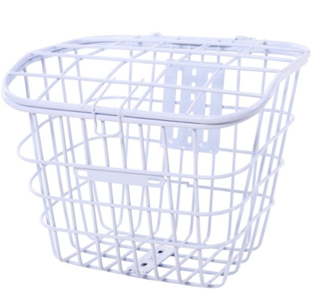 Bicycle basket car basket front universal strong basket new electric car basket car basket square front to buy vegetables