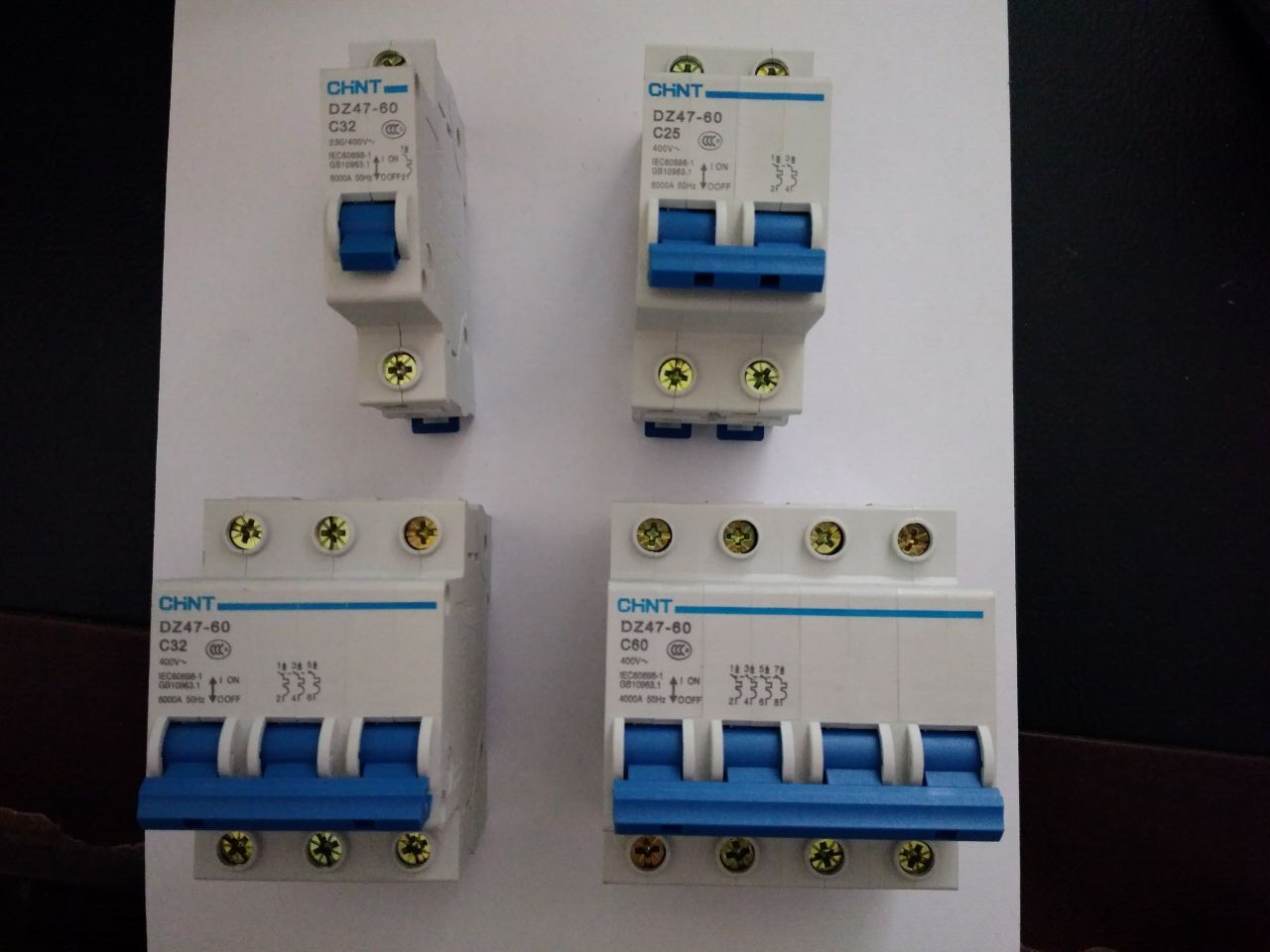 Zhengtai circuit breaker air open type C DZ47-601P 2P 3P 4P 6A10A16A20A25A32A40A60A