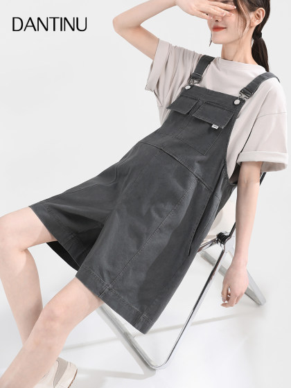 孕妇背带短裤2025新款夏装宽松时尚大码夏季薄款外穿小个子休闲裤