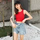 Bảy mảnh lưới mùa hè mỏng quần short denim phụ nữ lỏng lẻo Phụ nữ hàng đầu Phiên bản Hàn Quốc của quần cạp cao rộng nhẹ - Quần jean