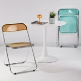 Модный интернет-знаменитости, фотожурнал, прозрачный стул, магазин женской одежды, акриловое кресло для макияжа, магазин чая с молоком, складной стул