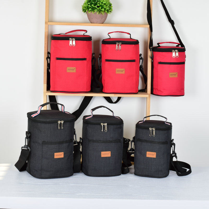 SENPNES thickened waterproof 1 4-2 liter pot protective cover insulation bucket bag lunch bag warm aluminum foil bento belt