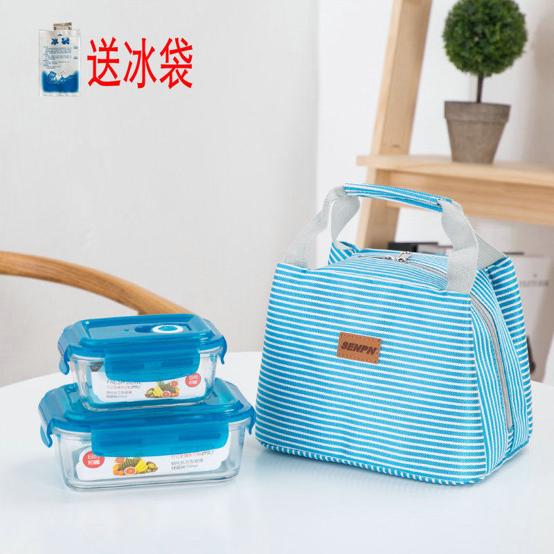 Japan-ROK insulated bag lunch bag Lunch Bag Handbags With Rice Bag handbags Snack Bag Students Lunch Carrying Bag-Taobao