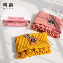 Childrens scarf spring and autumn thin baby scarf winter boy Korean girl cute windproof warm triangle towel tide