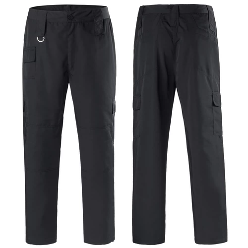 Черные осенние демисезонные штаны, флисовый износостойкий летний комбинезон, увеличенная толщина