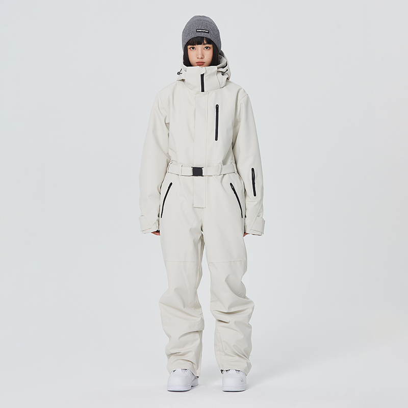 Searipe One-Piece Ski Suit for Women, Waterproof and Warm, Single-Board and Double-Board, Thickened Outdoor Men's Ski Suit Set