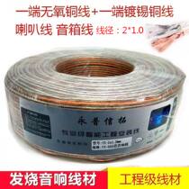 Gold and silver 500 core column line 2*1 0 fever surrounds the sound line speaker line broadcast line 100 meters