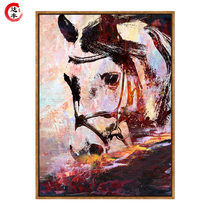 Horse American light luxury large size murals porch living room corridor decoration painting giant Nordic modern simple hanging painting