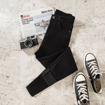 Summers thin suede jeans Women 2022 Autumn winter new high waist Skinder slim fit slim fit slim fit slim fit trousers