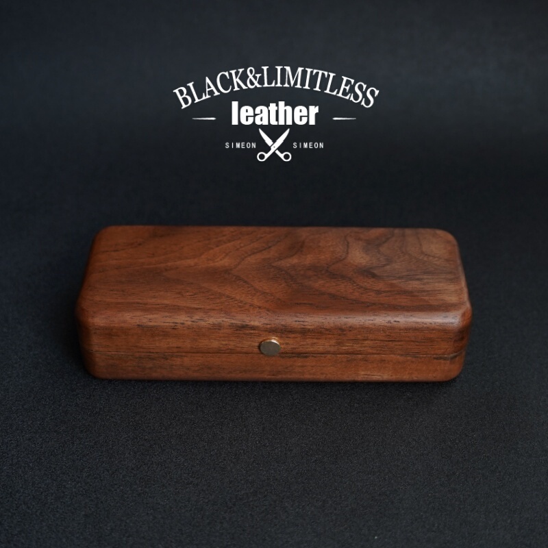 Black Walnut Solid Wood Glasses Case, Retro Portable Anti-Pressure Glasses Storage Box, Anti-Pressure Myopia Eye Box Gift Box Black Walnut Solid Wood Glasses Case, Retro Portable Anti-Pressure Glasses Storage Box, Anti-Pressure Myopia Eye Box Gift Box