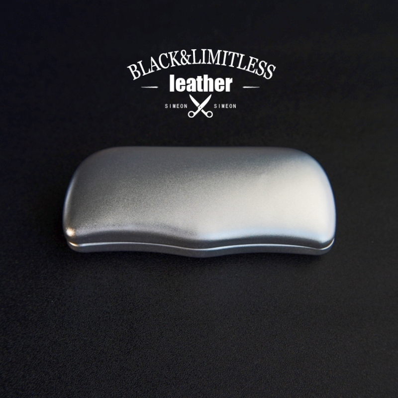 High-End Fashion Silver Glossy Frosted Aluminum Alloy Sunglasses Case, Pressure-Resistant Ultra-Light Myopia Glasses Case