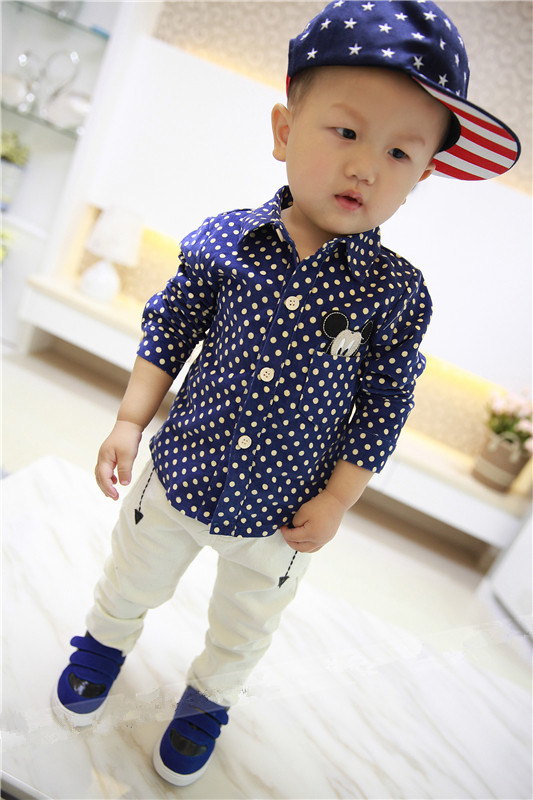Chemise garcon à manche longue en coton - Ref 2077340 Image 16