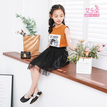 Ale rabbit girl dress 2020 new summer dress Korean childrens clothing children childrens clothes female fashion