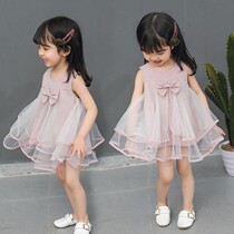 Ale rabbit dress 2020 new Korean childrens summer girl Super foreign baby princess dress child