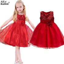 Ale Rabbit Girls Summer Dress 2020 New Korean Fashion Tide Childrens Fashionable Princess Dress