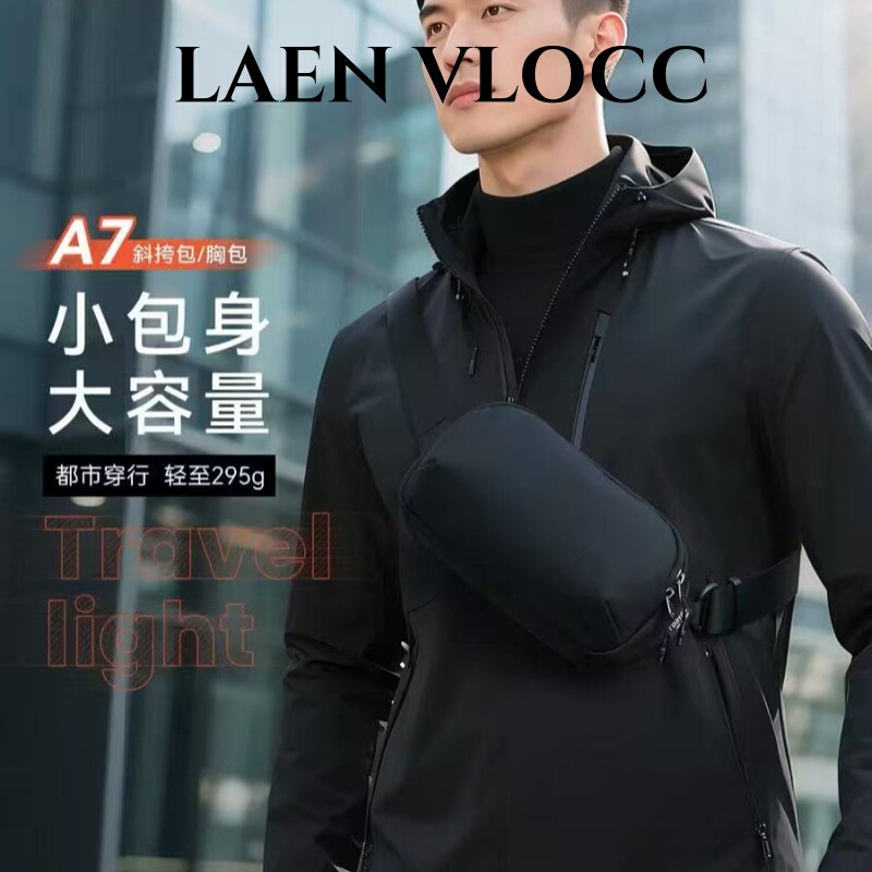 Laen Vlocc Minimalist Style Men's Convenient Small Chest Bag Aurora A7 Light Business Style Casual Commuting Crossbody Bag Waist Bag Laen Vlocc Minimalist Style Men's Convenient Small Chest Bag Aurora A7 Light Business Style Casual Commuting Crossbody Bag Waist Bag
