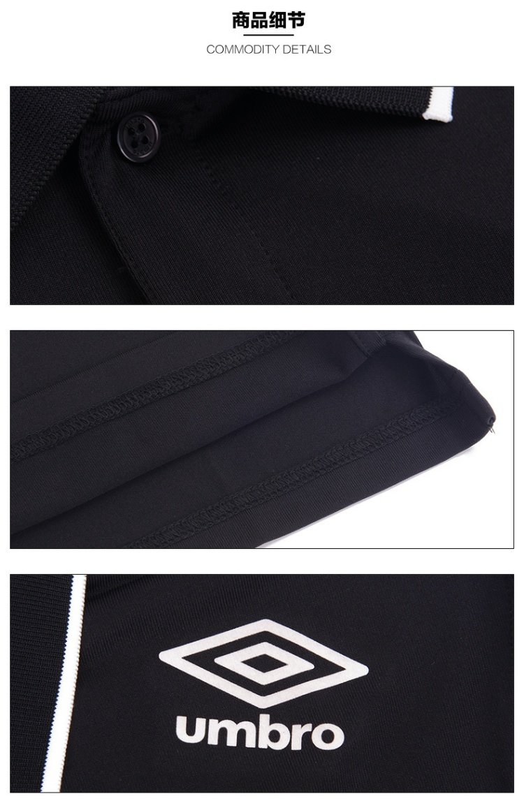 Umbro UMBRO Thể thao Bóng đá Tay áo ngắn Polo Áo thun nam Loose Lapel Mùa hè Tay áo ngắn UZC63107 - Áo polo thể thao áo polo thể thao nam
