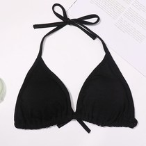 Pure cotton ultra-thin strap hanging neck blouses women bra without steel ring bra women gather bikini beauty back underwear