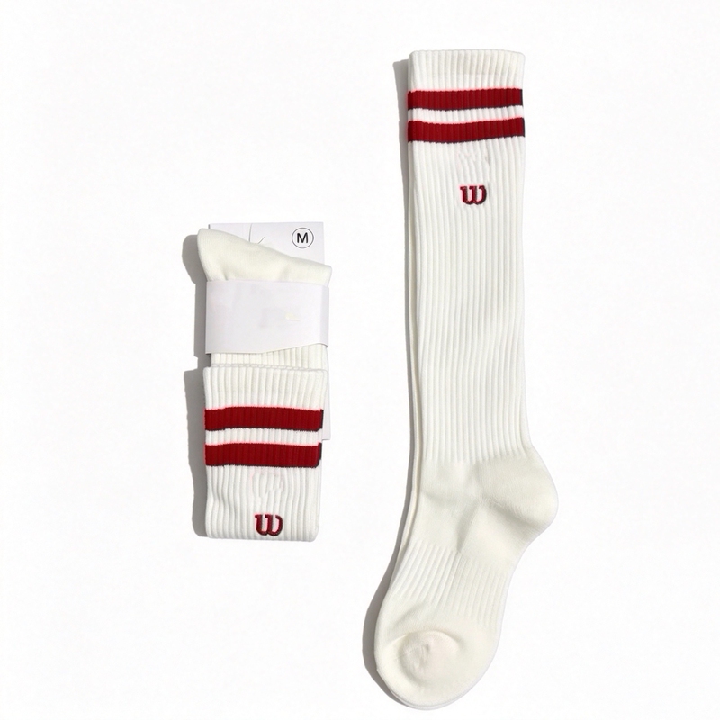 Over-The-Knee Sports Socks for Men and Women, Towel-Soled Long Tube Tennis Socks, Badminton Socks, High Tube Sports Socks, Same Style for Men and Women
