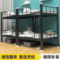 The upper and lower beds bunk bed of small-sized space-saving students hob upper and lower two layers loft bedroom apartment bed