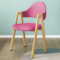 Стул трапециевидной формы из ткани розово-красного светлого дерева с текстурой дерева [Рекомендация по новому продукту] Начиная с одной штуки (единая цена)