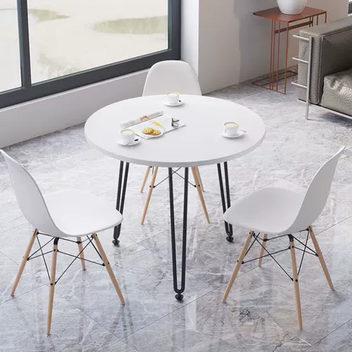 Круглый стол, обеденный стол, обеденный стул, комбинация стола для переговоров и стульев, современный простой балкон, небольшой журнальный столик, обеденный стол для маленькой квартиры, дома