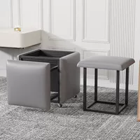 [Черная полка] Темно-серый-кожа наппа [Флагманская модель] 45*45-толстый латекс