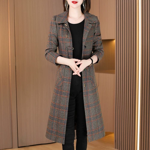 Плащ, весенняя осенняя длинная вместительная и большая куртка для матери, средней длины, в западном стиле