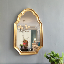 European wall-mounted makeup mirror desktop vanity mirror high-definition bathroom mirror decorative mirror bedroom bathroom home entrance mirror