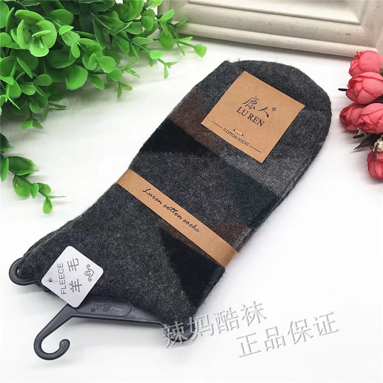 Vớ hươu nam trong ống dày lông thỏ ấm áp cho nam mùa thu và mùa đông mẫu vớ lạnh nam 9015