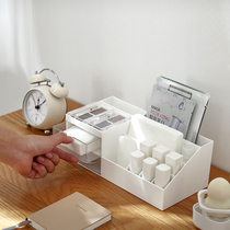 Cosmetics storage box shelf desktop lipstick finishing box Shaking net red with the same dust-proof cute girl heart