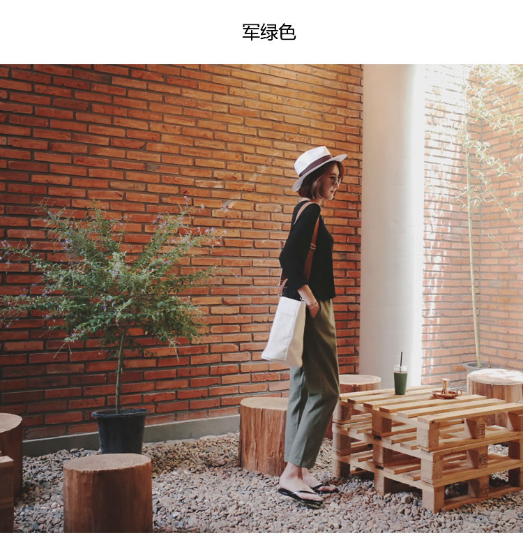 孕妇裤春秋外穿夏季薄款休闲棉麻打底裤2026新款孕妇装秋装夏装 — 19