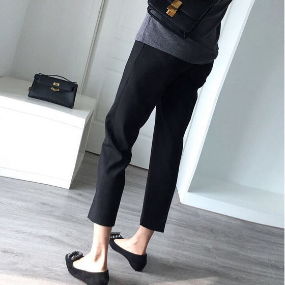 Pregnant women's trousers, spring and autumn, casual trousers, spring and summer, thin section, loose nine-point wide-leg pants, leggings, summer and spring