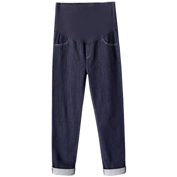 Pregnant women jeans autumn and winter styles wear straight pants