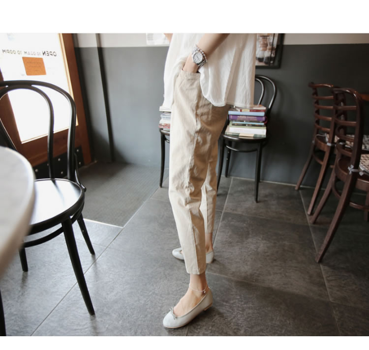 Outwear Summer Thin Casual Cotton and Linen Autumn Maternity Pants — 24