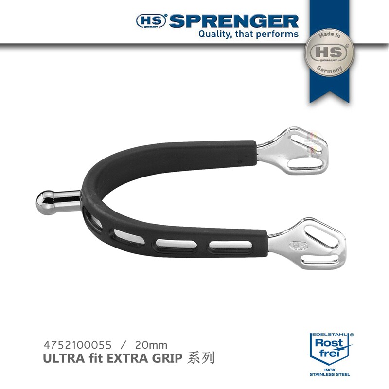 Germany SPRENGER Spurs Germany HS Vinyl Anti-slip Spurs Equestrian Supplies Spherical Round Toe 20MM-Imported