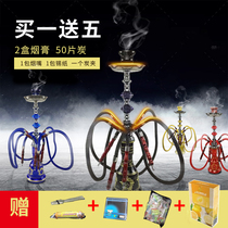 Arabian Shisha Full Bar Exclusive Medium Four Tube Glass Shisha Cartridge KTV NightTime Fruit FlavorEd Smoke Bottle