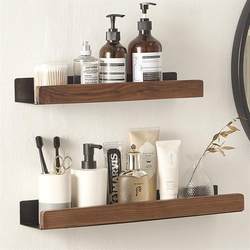 Walnut bathroom storage rack without punching wall-mounted toilet sink vanity rack bathroom toilet storage rack