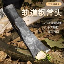 Hand-forged ax for wood splitting extra large all-steel ax mountain ax wood splitting artifact home outdoor tree cutting