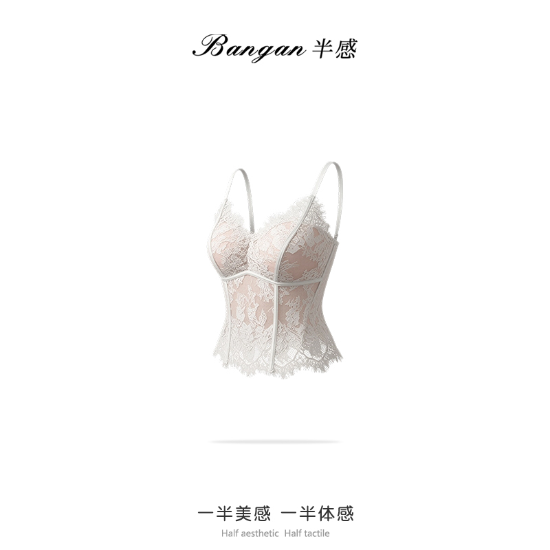 [Xinyi&Bangan] "Eyelash Strap" Lace Camisole Z5068