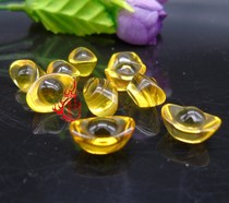 Citrine ornaments mini ingots for manza to hide home auspicious ornaments small size 13mm