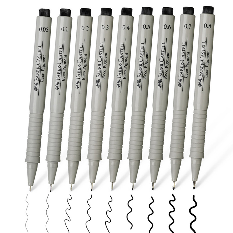 Germany Huibaijia needle pen Waterproof hook pen Comic stroke pen design Hand painting pen Drawing pen Drawing pen Special pen Stick figure pen set Imported art sketch pen